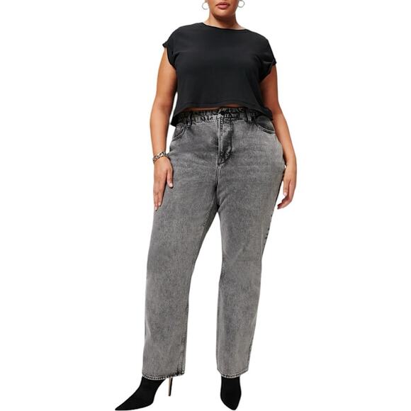 NWT Good American Good ‘90s Loose Fit Straight Leg Jeans Size 18 Retail $155 - Picture 1 of 8